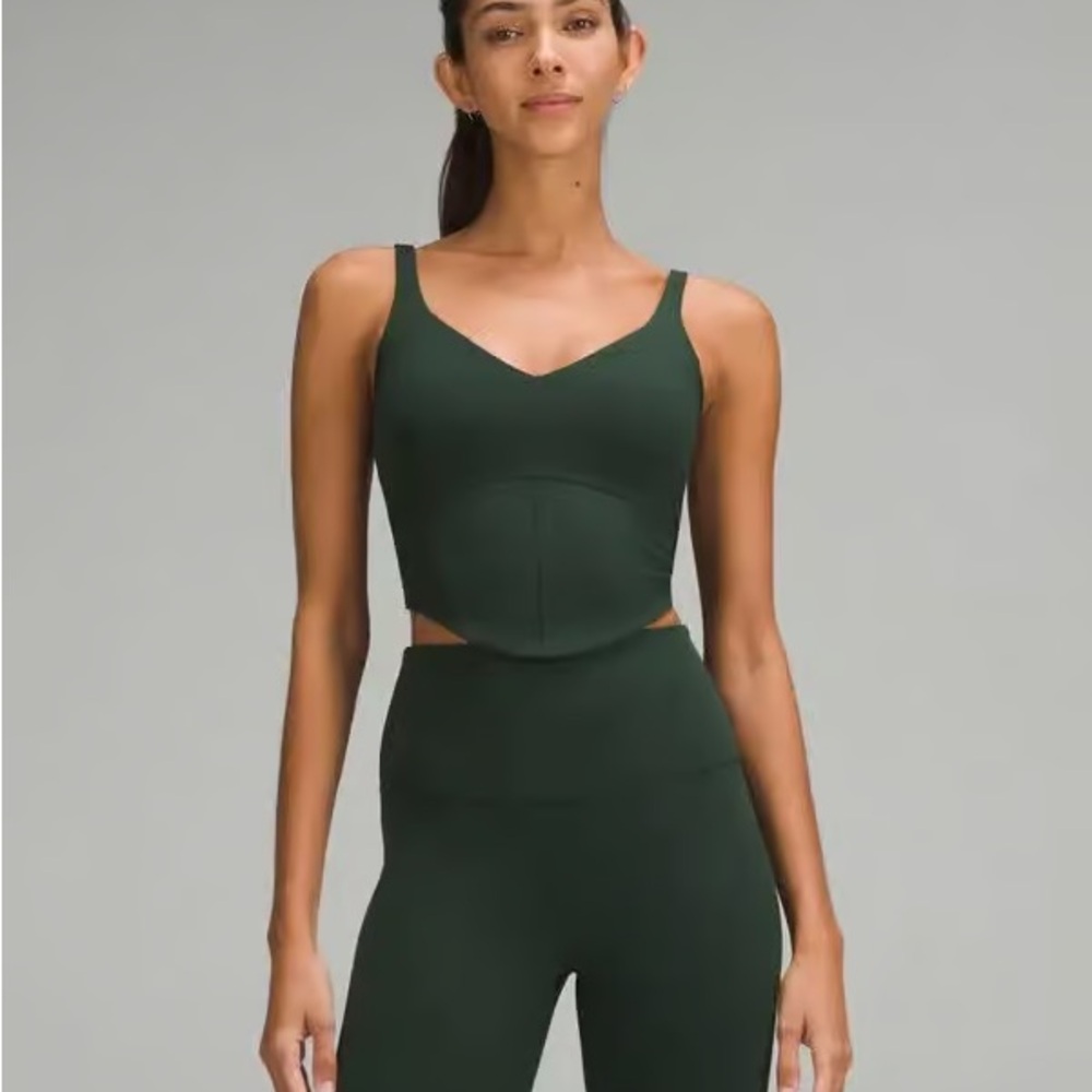 NWOT Lululemon Legacy Green Align Corset Tank
